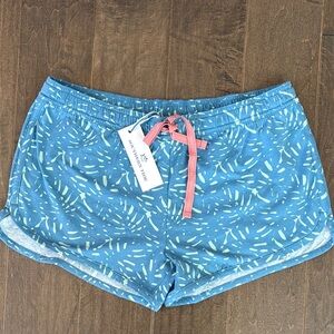 Southern Tide Blue Patterned Casual Shorts